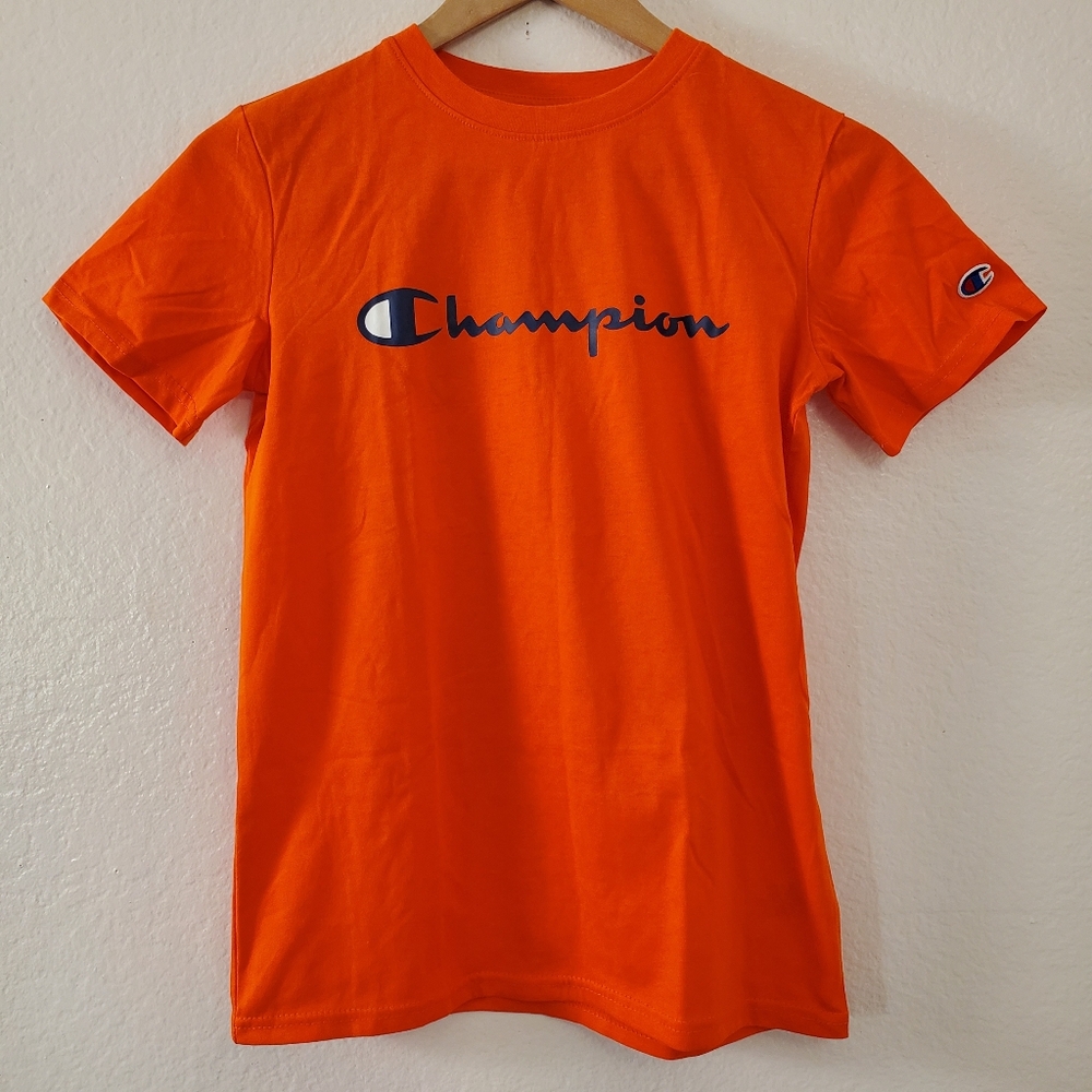 Boys Champion Orange Short Sleeve T-shirt